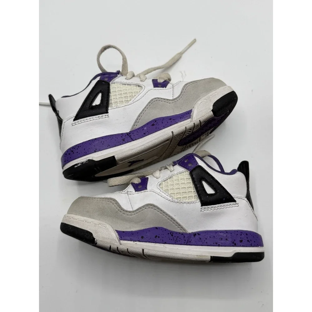 Jordan 4 Retro Ultraviolet 308500-108 Toddler Size 7.5C Pre-Owned No Box